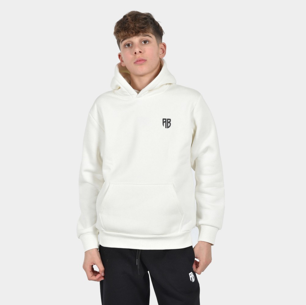 ANTETOKOUNBROS Kids' Hoodie Smiley Off White Front 1