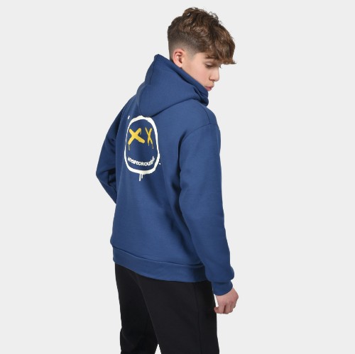 ANTETOKOUNBROS Kids' Hoodie Smiley Blue Marine Back