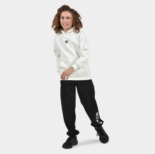 ANTETOKOUNBROS Kids' Oversized Hoodie We are all Bros Off White Model Front thumb
