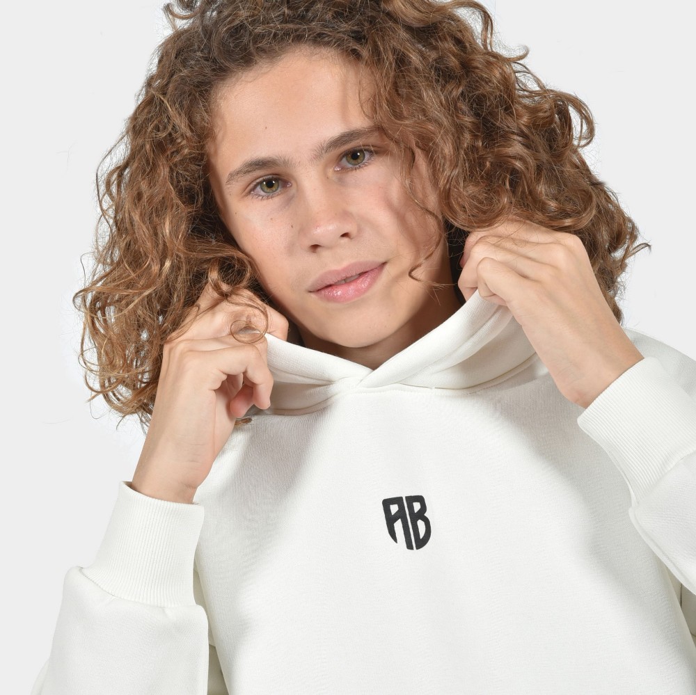 ANTETOKOUNBROS Kids' Oversized Hoodie We are all Bros Off White Detail