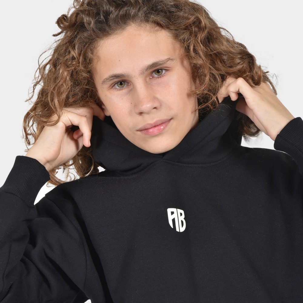 ANTETOKOUNBROS Kids' Oversized Hoodie We are all Bros Black Detail