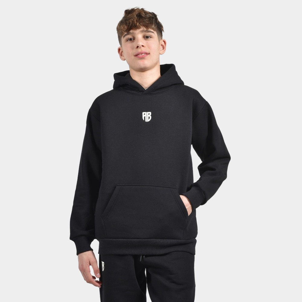 ANTETOKOUNBROS Kids' Oversized Hoodie We are all Bros Black Front 1