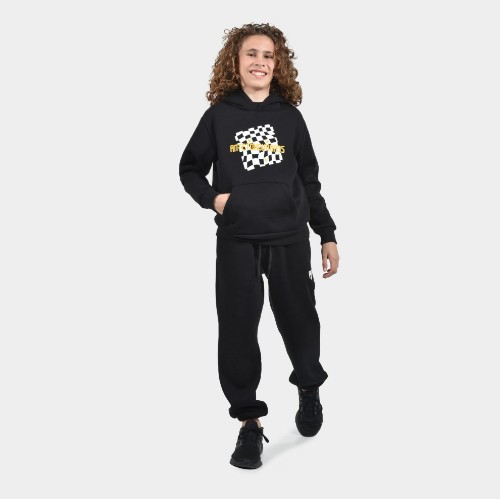 ANTETOKOUNBROS Kids' Hoodie Chess Black Model Front thumb