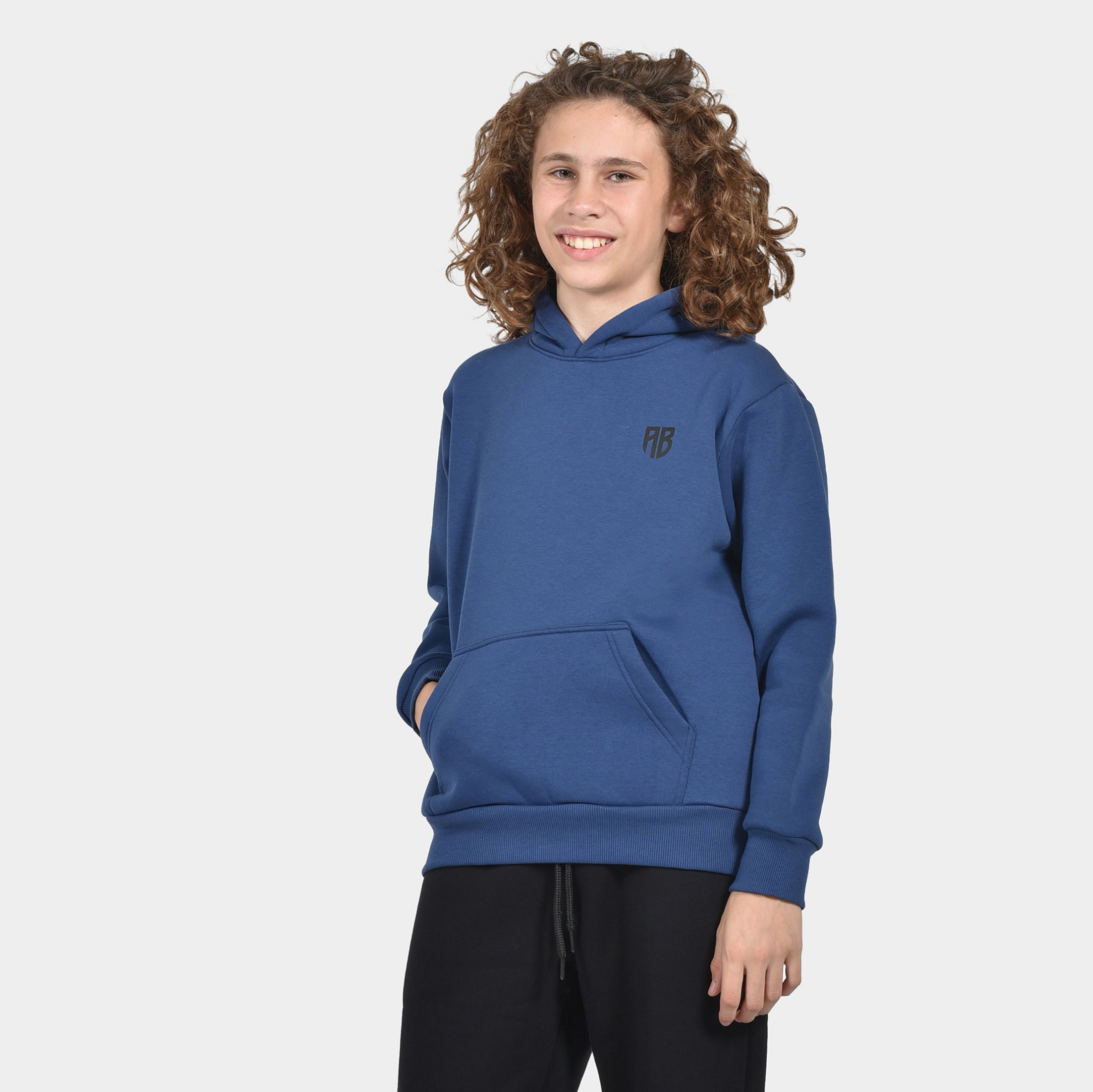 	ANTETOKOUNBROS Kids' Hoodie Colormaniac Vertical Blue Marine Front 1