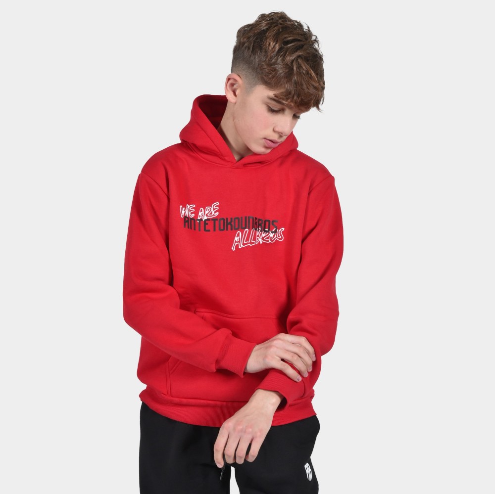 ANTETOKOUNBROS Kids' Hoodie Colormaniac Red Front