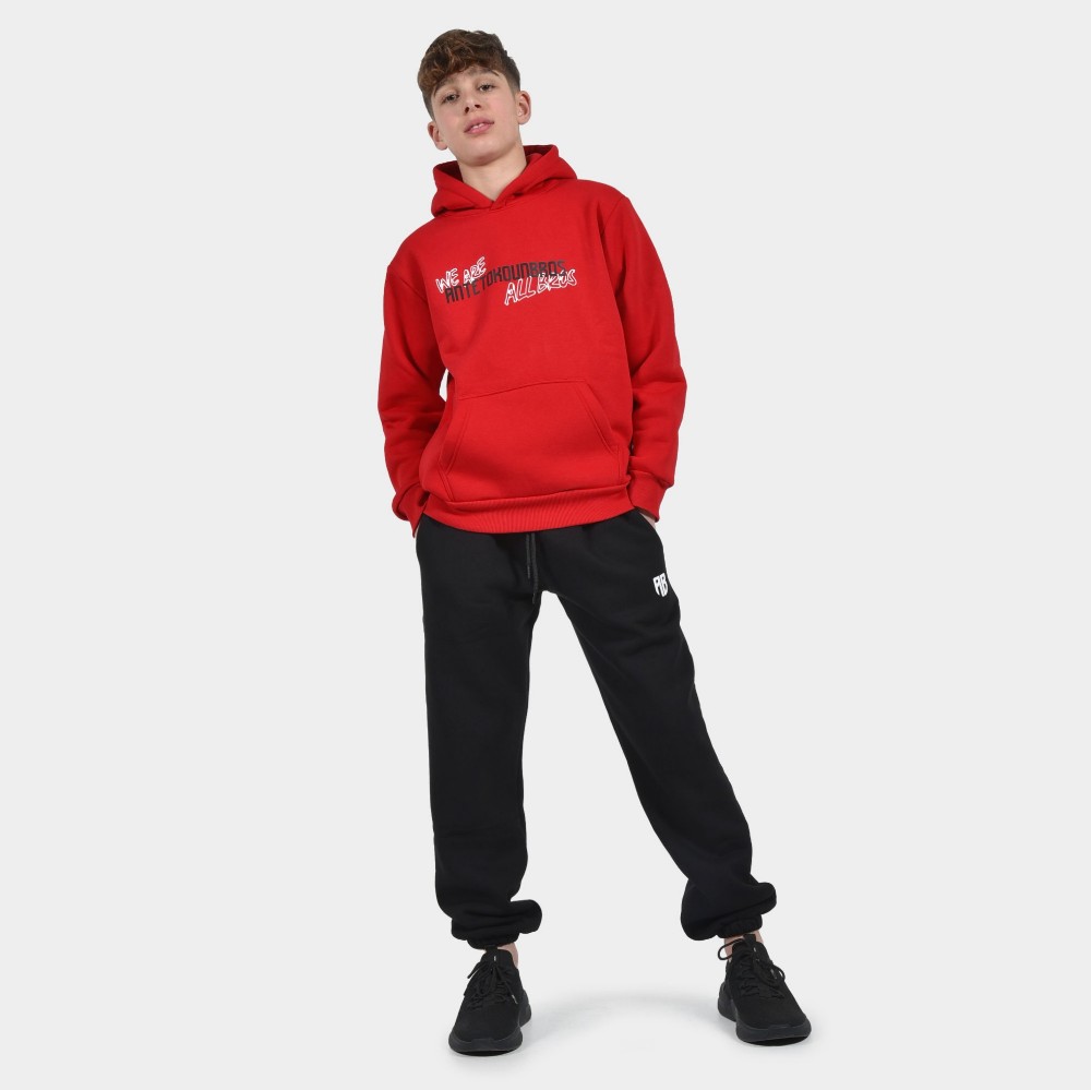 ANTETOKOUNBROS Kids' Hoodie Colormaniac Red Model Front