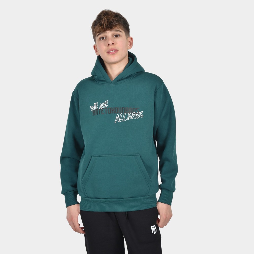 ANTETOKOUNBROS Kids' Hoodie Colormaniac Petrol Front