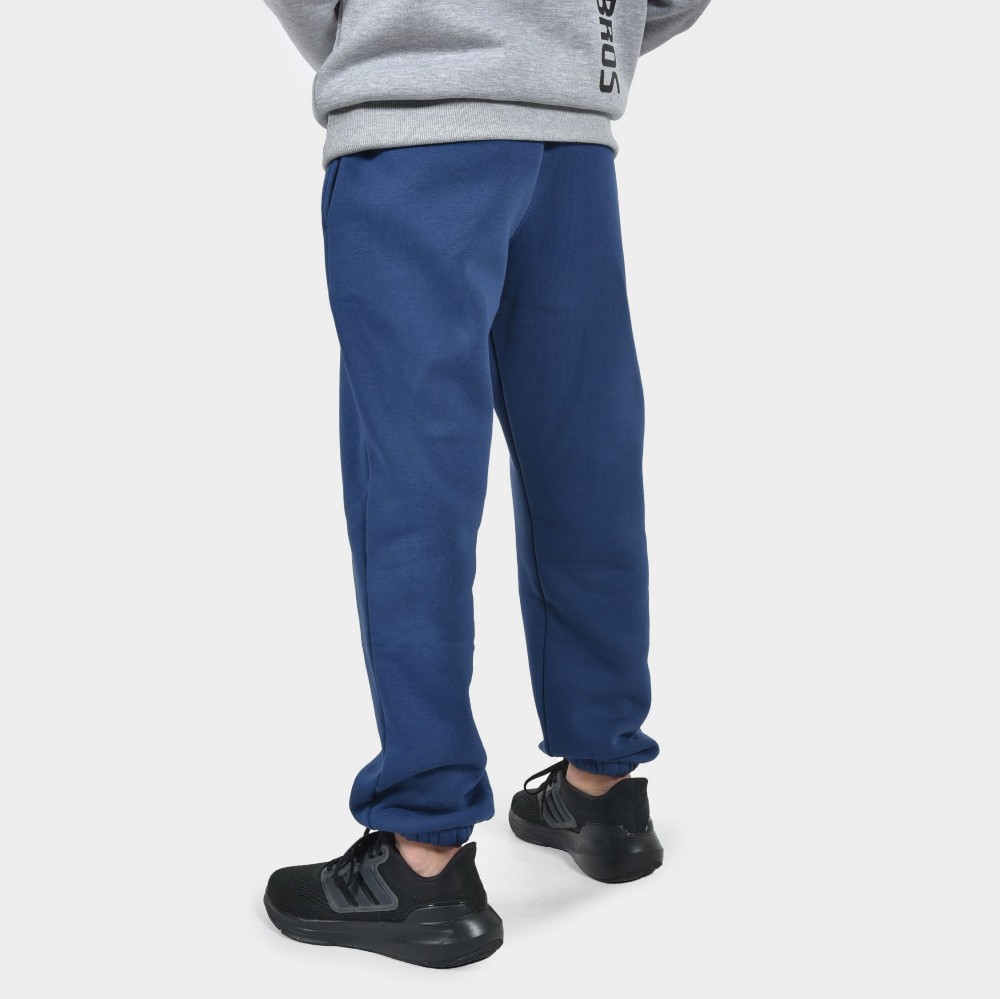 ANTETOKOUNBROS Kids' Sweatpants Smiley Blue Marin Back