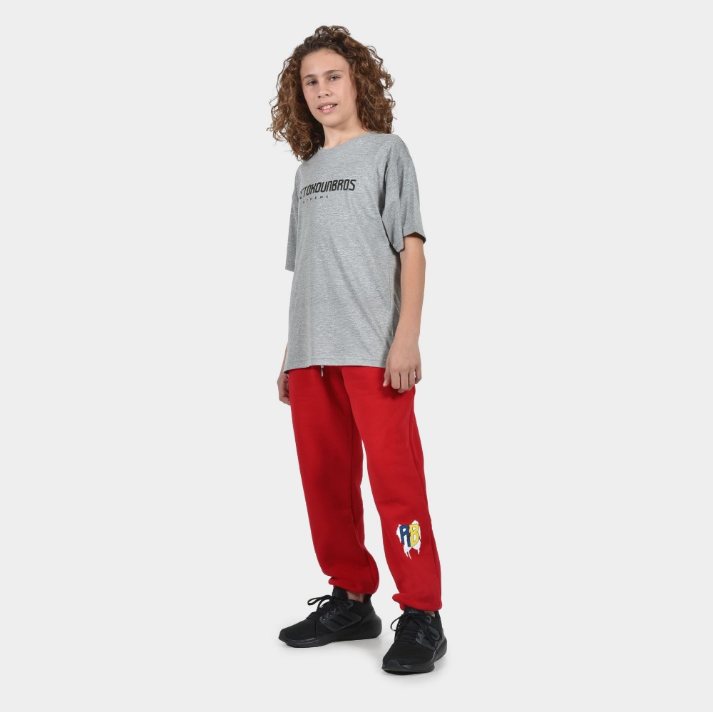 ANTETOKOUNBROS Kids' Sweatpants Trip Red Model Front