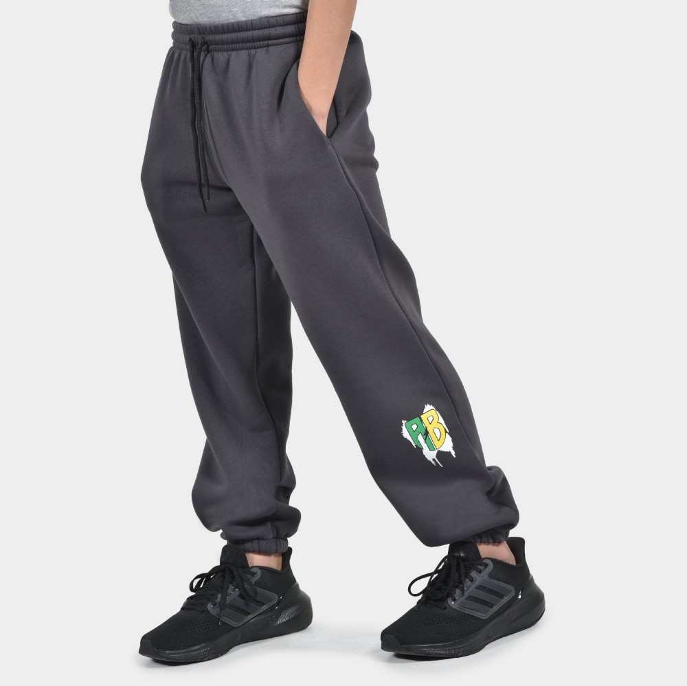 ANTETOKOUNBROS Kids' Sweatpants Trip Grey Mouse Front Detail