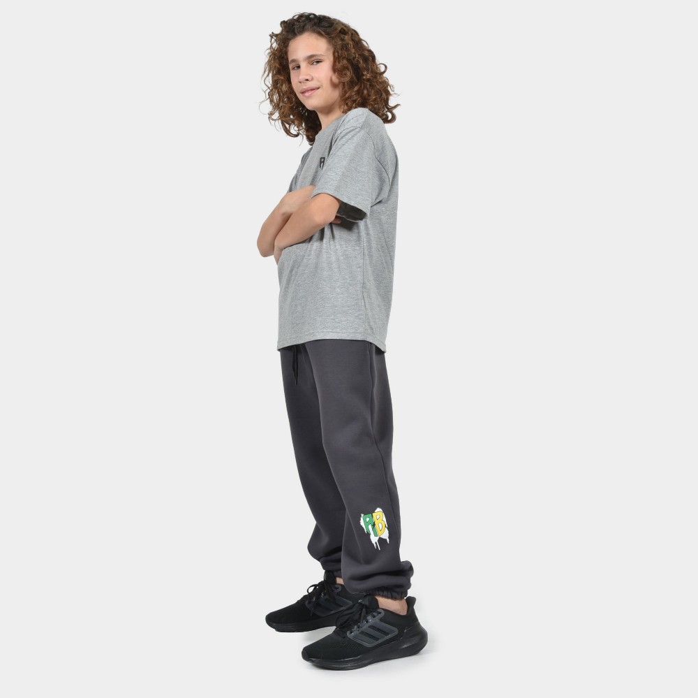 ANTETOKOUNBROS Kids' Sweatpants Trip Grey Mouse Front Model