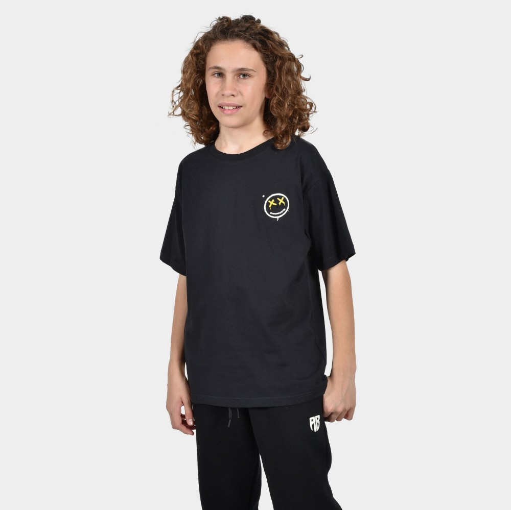 ANTETOKOUNBROS Kids' T-shirt Smiley Black Front