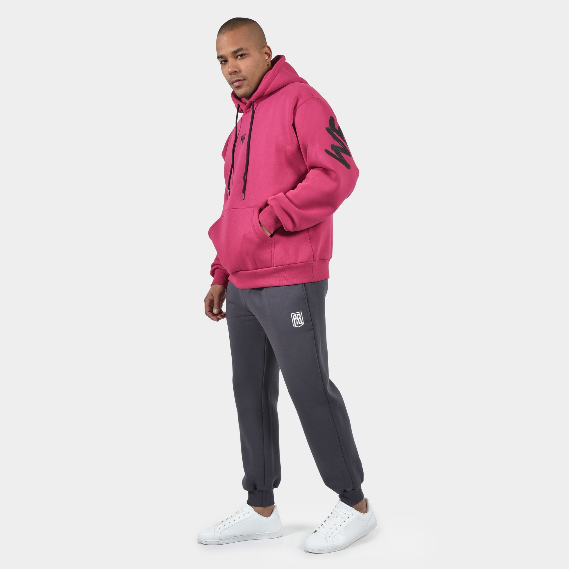 Men's Oversized Hoodie in Fuchsia Color | ANTETOKOUNBROS