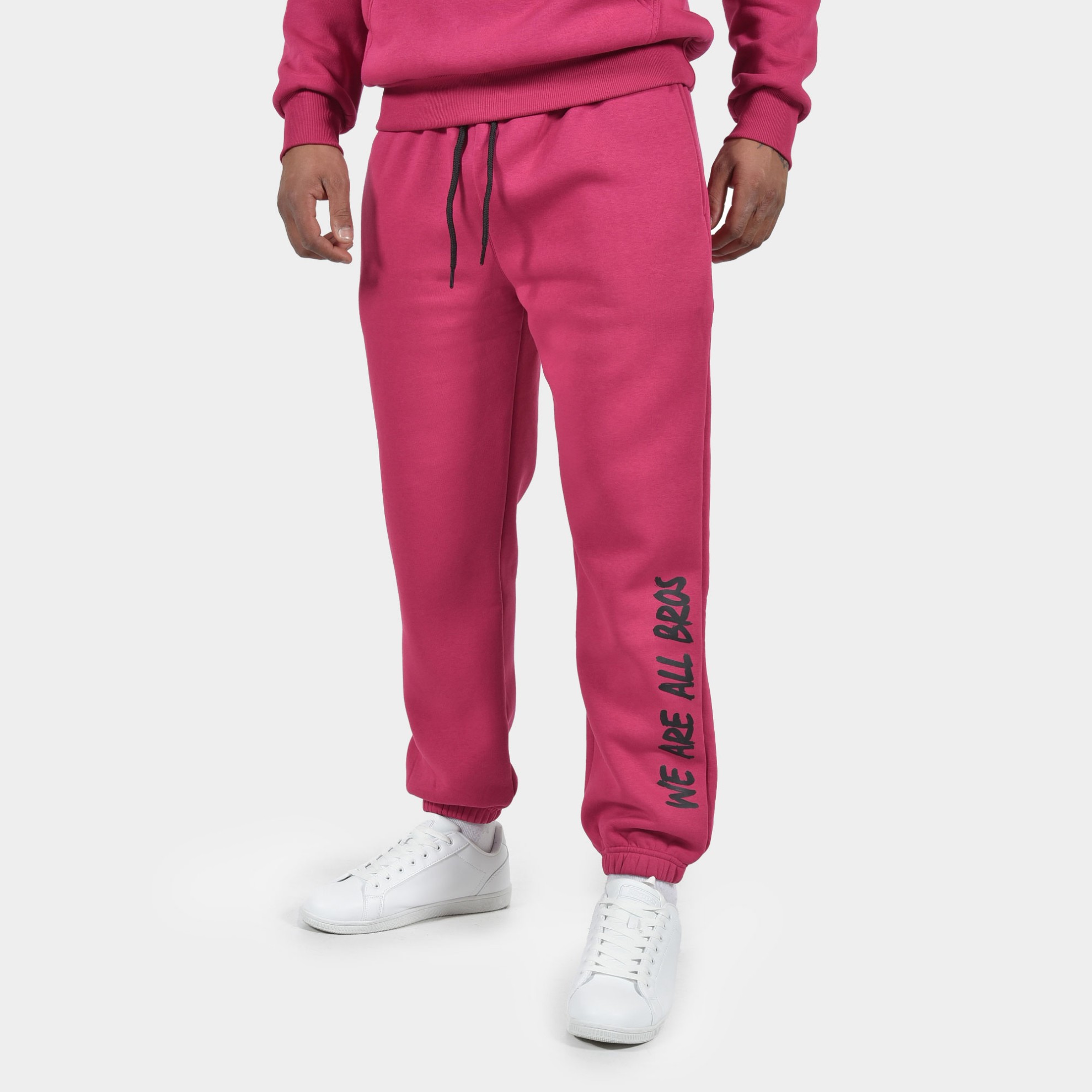 ANTETOKOUNBROS Unisex Sweatpants We are all Bros Fuchsia Marios Front