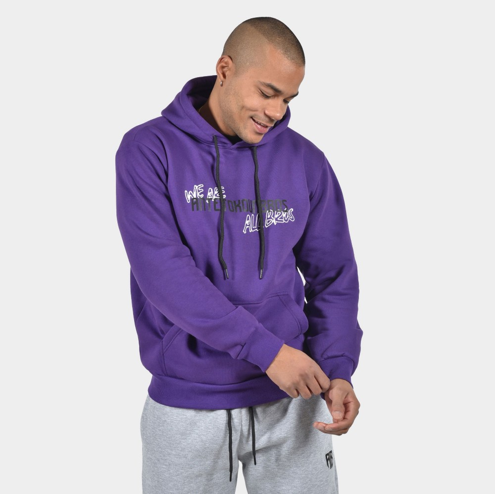 ANTETOKOUNBROS Men's Hoodie Colormaniac Purple Front 1