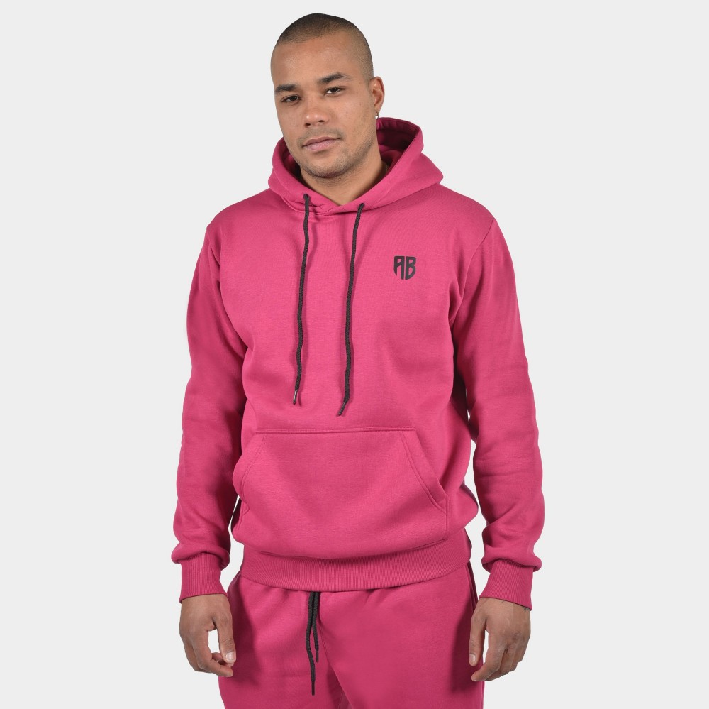 ANTETOKOUNBROS Men's Hoodie Colormaniac Vertical Fuchsia Front