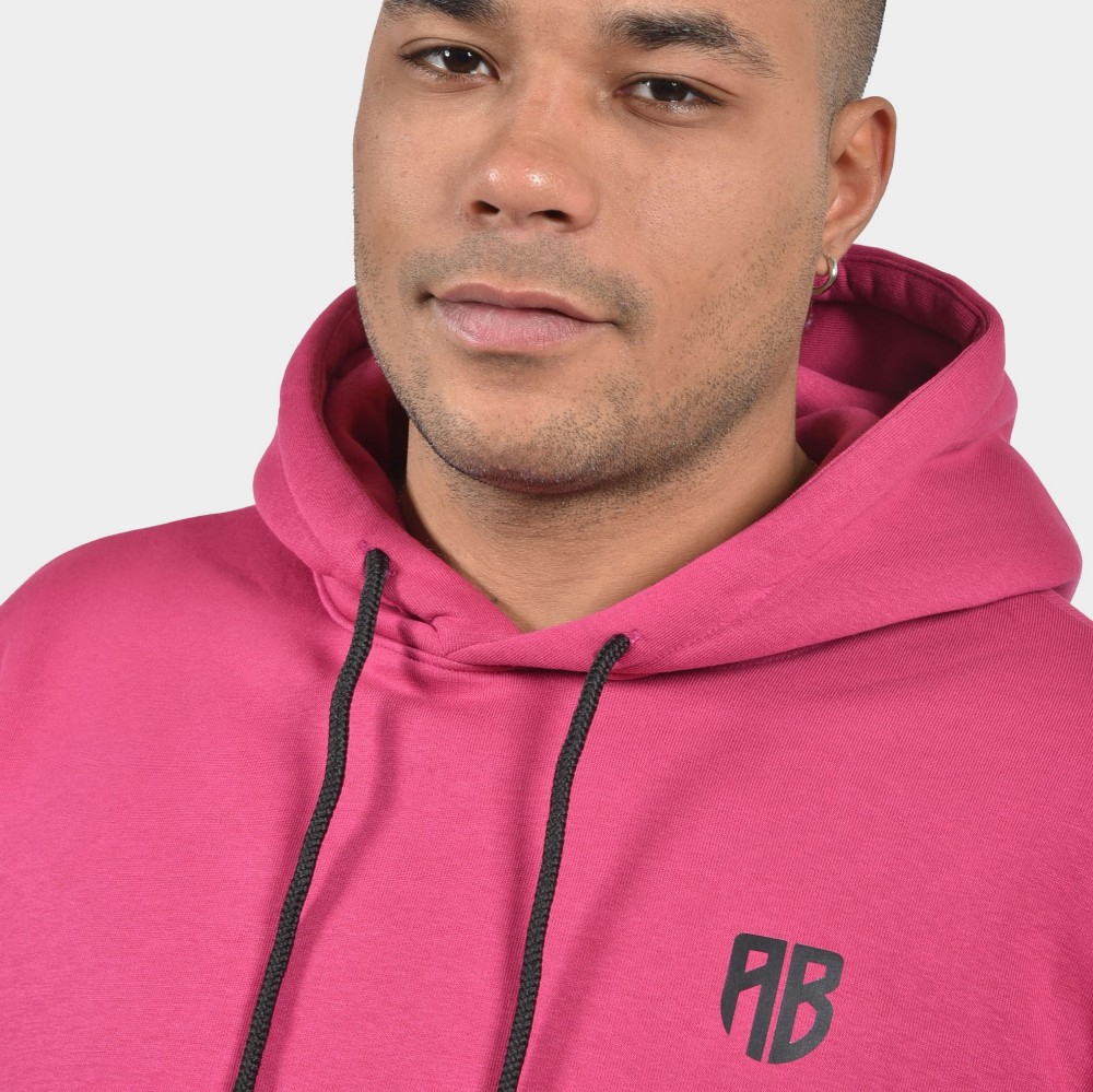 ANTETOKOUNBROS Men's Hoodie Colormaniac Vertical Fuchsia Detail