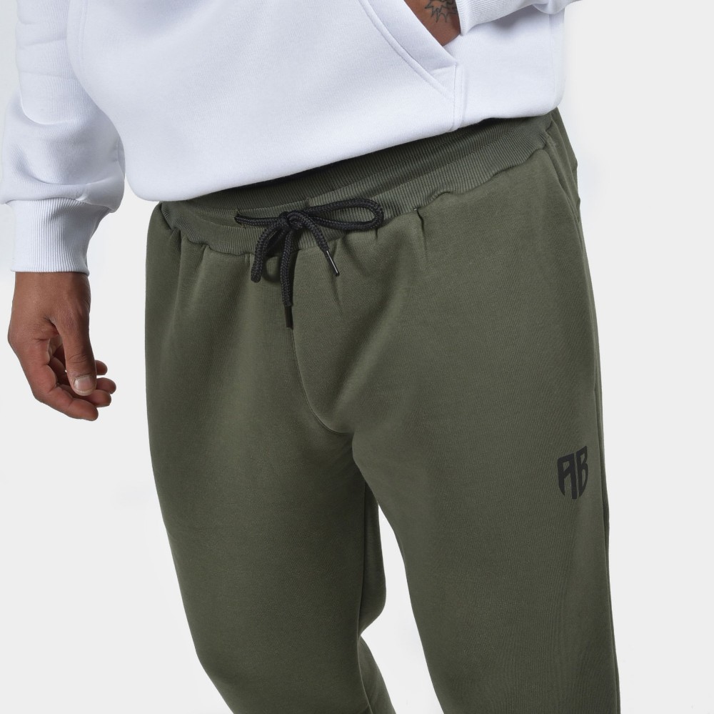 ANTETOKOUNBROS Unisex Sweatpants Colormaniac Khaki Marios Detail