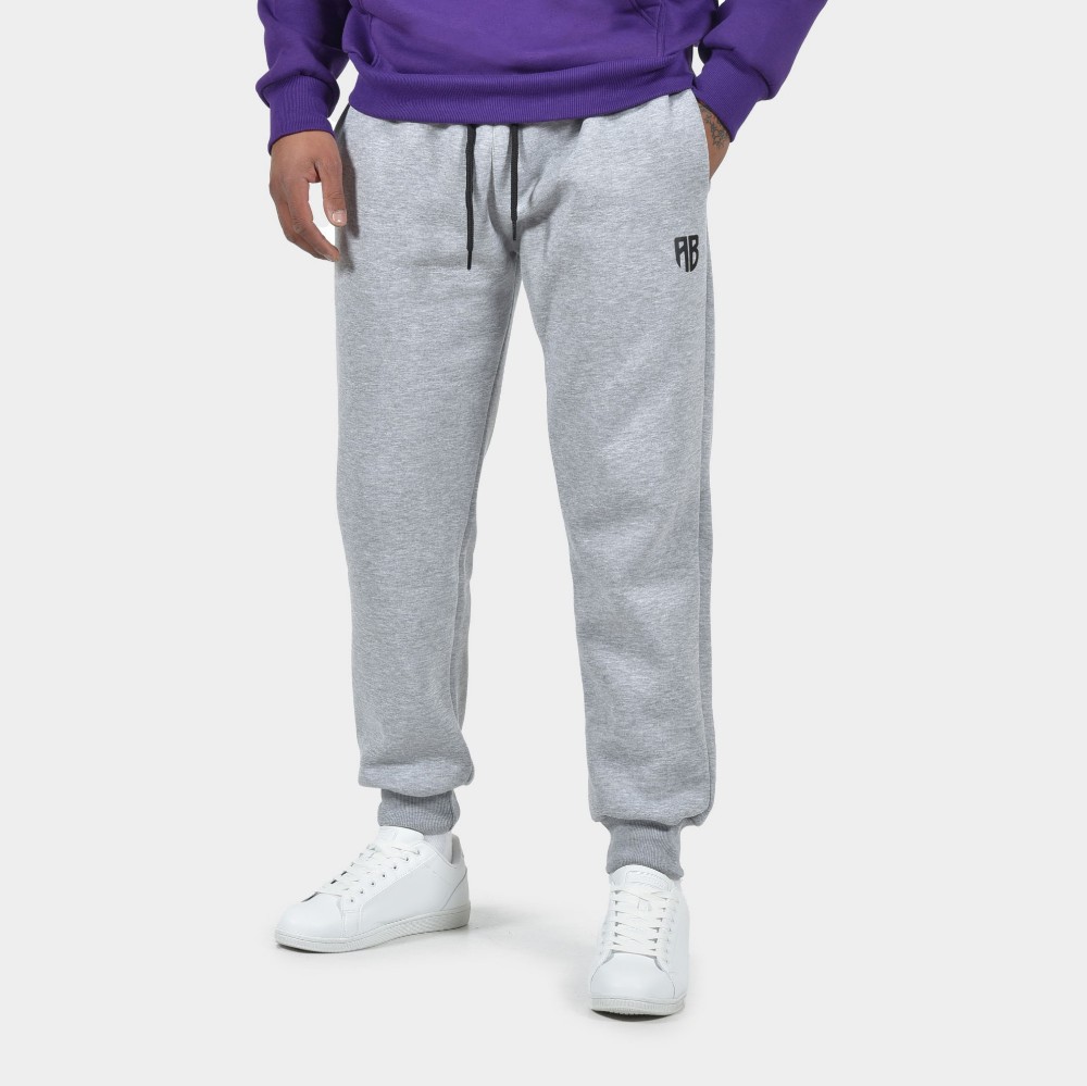 ANTETOKOUNBROS Unisex Sweatpants Colormaniac Grey Melange Marios Front