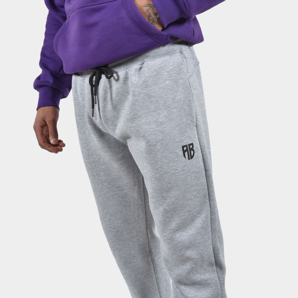 ANTETOKOUNBROS Unisex Sweatpants Colormaniac Grey Melange Marios Detail