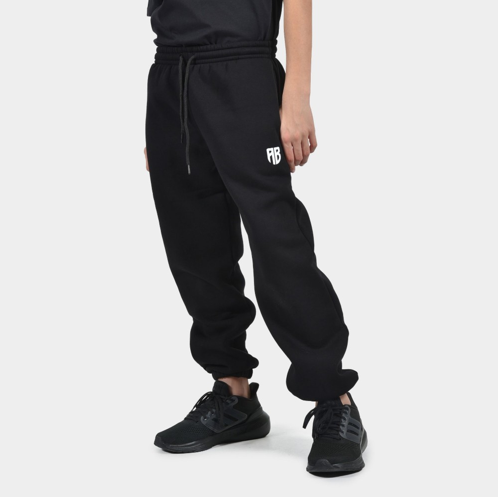 ANTETOKOUNBROS Kids' Sweatpants Varsity Black Front 1