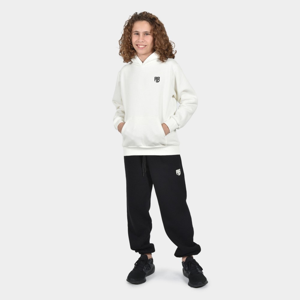 ANTETOKOUBROS Kids' Sweatpants Smiley Black Front 2