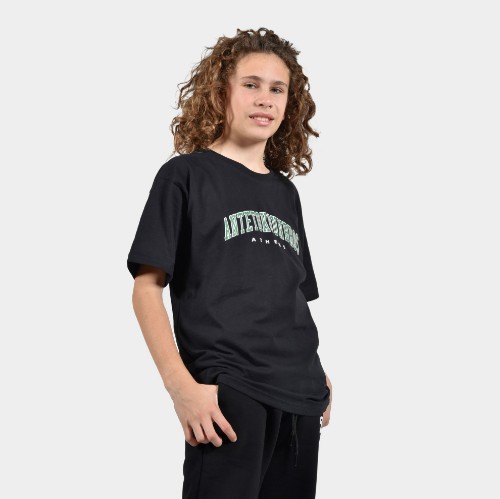 ANTETOKOUNBROS Kids' T-shirt Athens Varsity Black Front 1