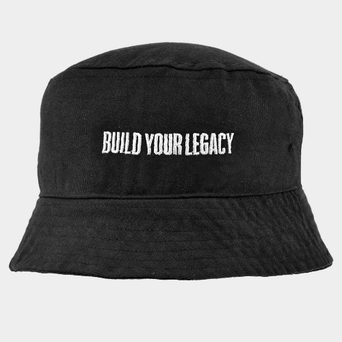 ANTETOKOUNBROS Bucket Hat Build your Legacy Black Front thumb