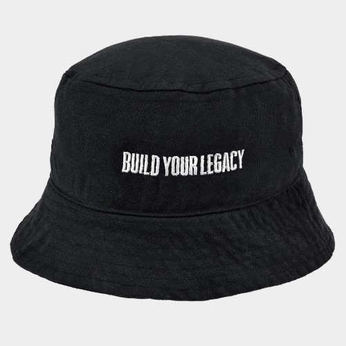 ANTETOKOUNBROS Bucket Hat Build your Legacy Black Front 1 thumb