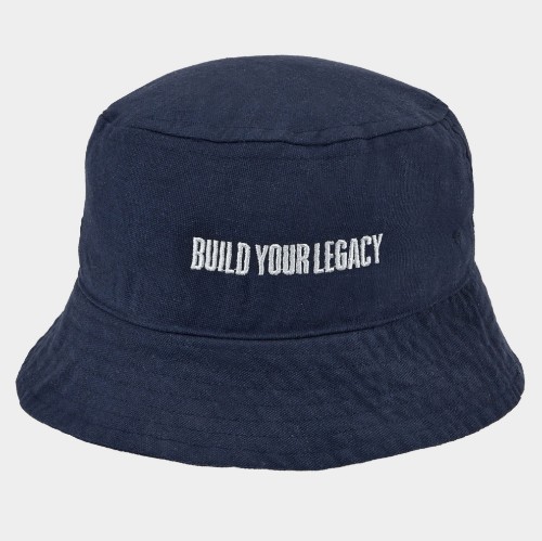 ANTETOKOUNBROS Bucket Hat Build your Legacy Navy Blue Front 1 thumb