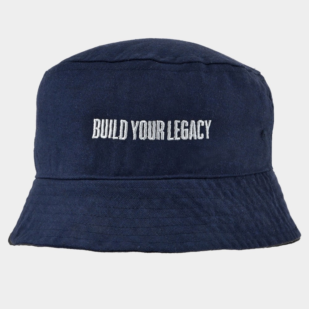 ANTETOKOUNBROS Bucket Hat Build your Legacy Navy Blue Front