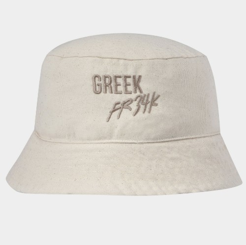 ANTETOKOUNBROS Bucket Hat Build your Legacy Off White Front