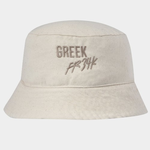 ANTETOKOUNBROS Bucket Hat Build your Legacy Off White Front thumb