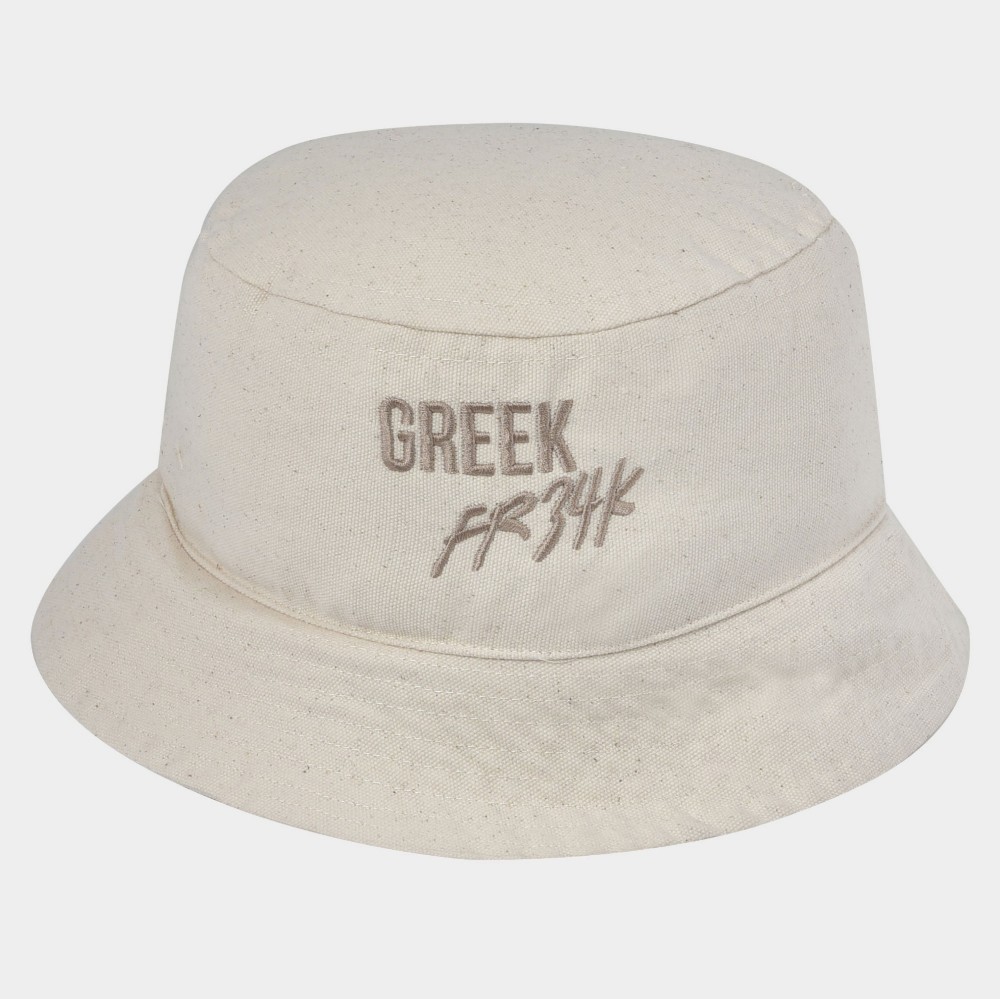 ANTETOKOUNBROS Bucket Hat Build your Legacy Off White Front 1