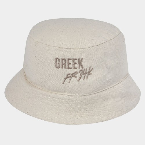 ANTETOKOUNBROS Bucket Hat Build your Legacy Off White Front 1 thumb
