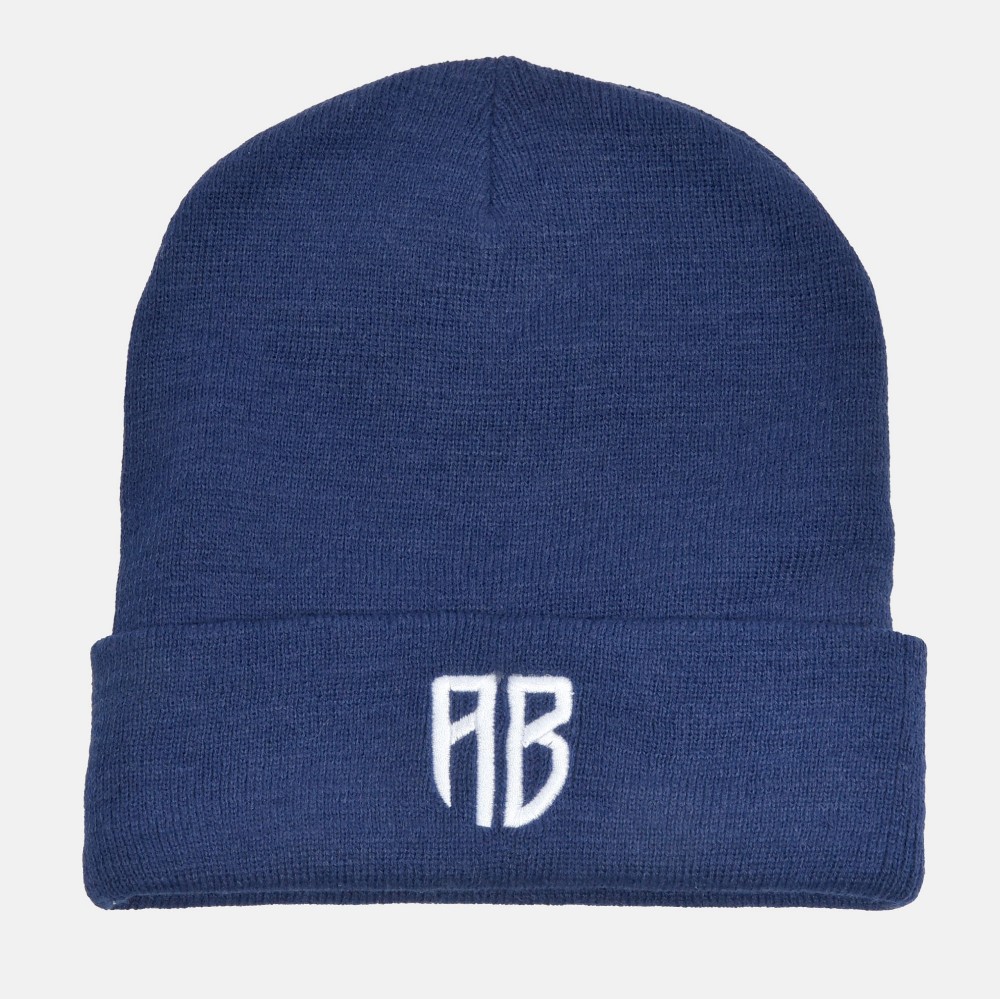 ANTETOKOUNBROS Beanie Logo AB Polylana Blue Front Flat