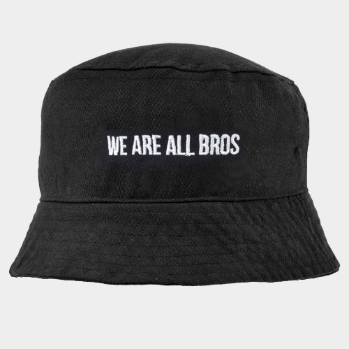 ANTETOKOUNBROS Bucket Hat We are all Bros Black Front