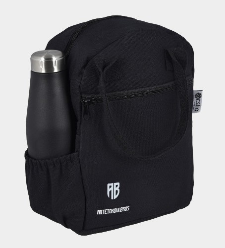 ANTETOKOUNBROS Insulated Lunch Bag 7lt Black Side thumb