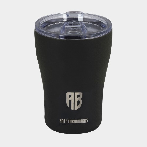 ANTETOKOUNBROS Insulated Coffee Mug 350ml Black Front  thumb
