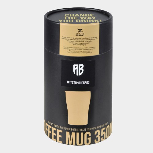 ANTETOKOUNBROS Insulated Coffee Mug 350ml Black Box thumb