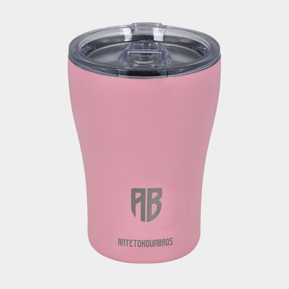 ANTETOKOUNBROS Insulated Coffee Mug 350ml Pink Front