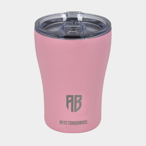 ANTETOKOUNBROS Insulated Coffee Mug 350ml Pink Front thumb