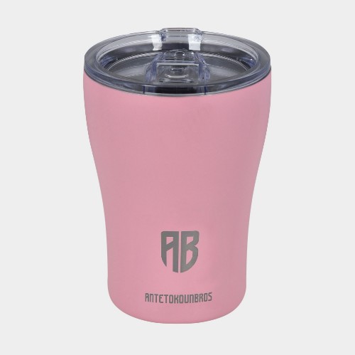 ANTETOKOUNBROS Insulated Coffee Mug 350ml Pink Front