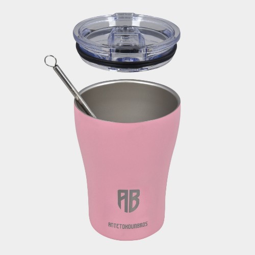 ANTETOKOUNBROS Insulated Coffee Mug 350ml Pink Detail