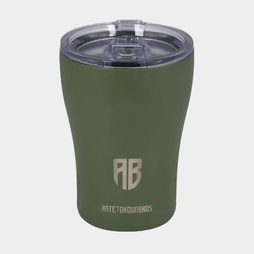 ANTETOKOUNBROS Insulated Coffee Mug 350ml Olive Green Front  thumb