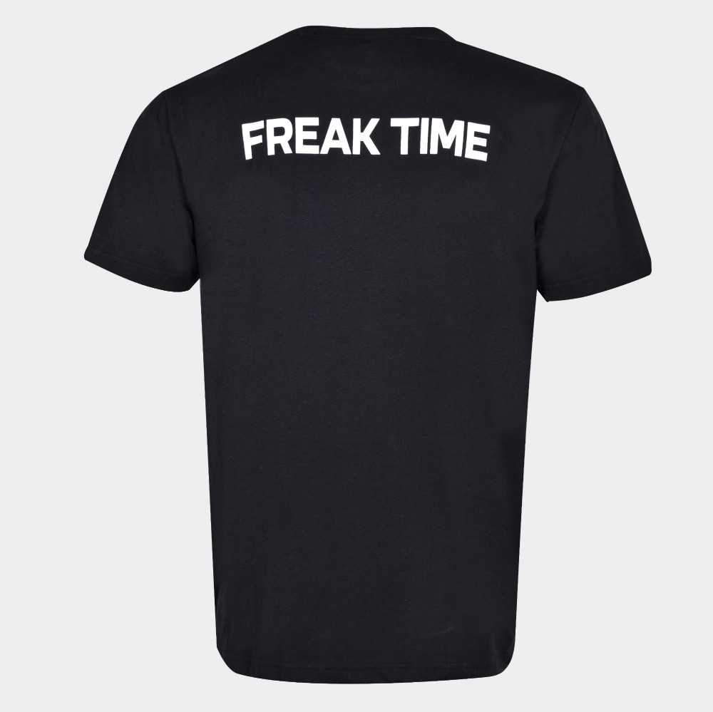 Black t shirt with FREAK TIME logo ANTETOKOUNBROS