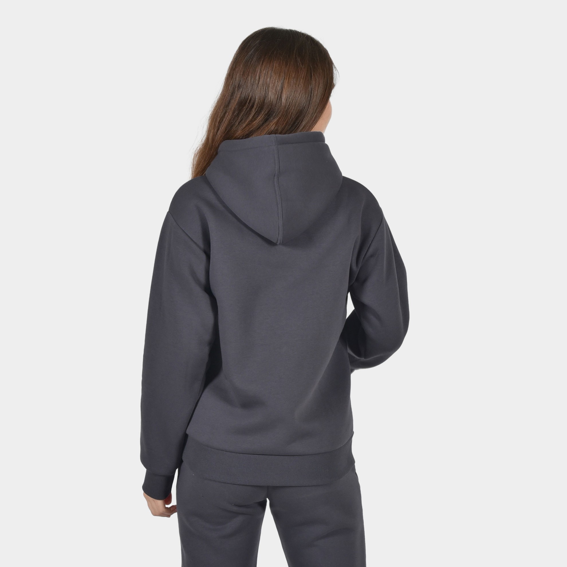 Kids' Varsity Hoodie in Grey color Back| ANTETOKOUNBROS 