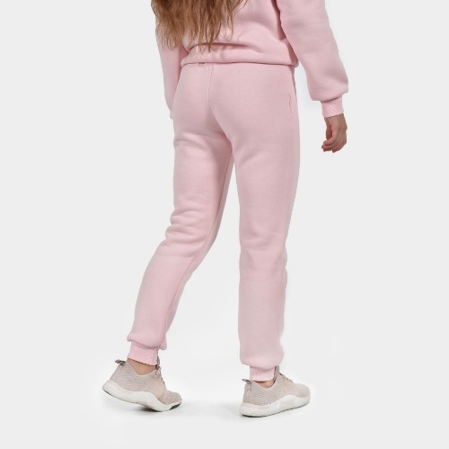 Kids' Sweatpants Varsity Pink Back | ANTETOKOUNBROS thumb