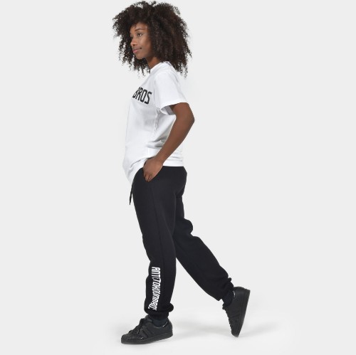 Women's Sweatpants Logo Black |Model Front | Anetokounbros thumb