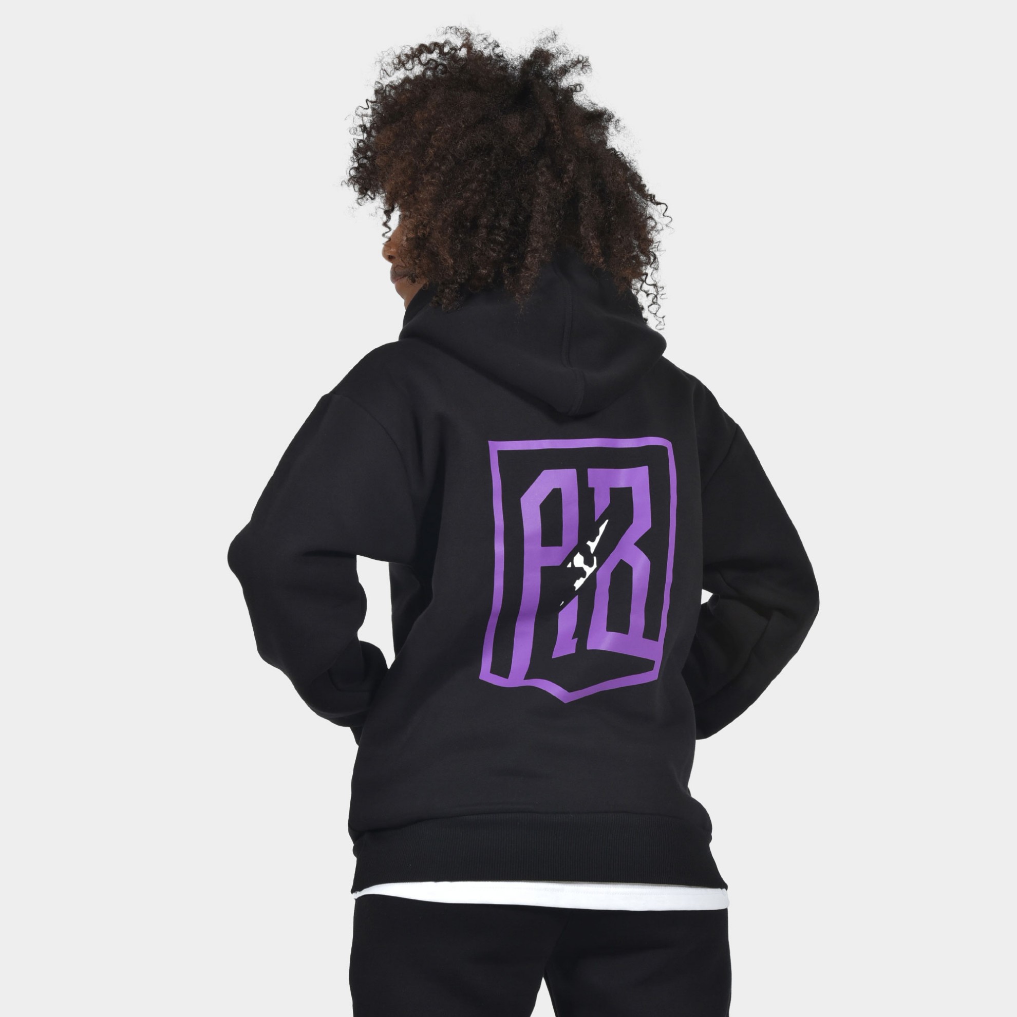 Women's Hoodie Athens Leopard Logo Black | Back | Antetokounbros